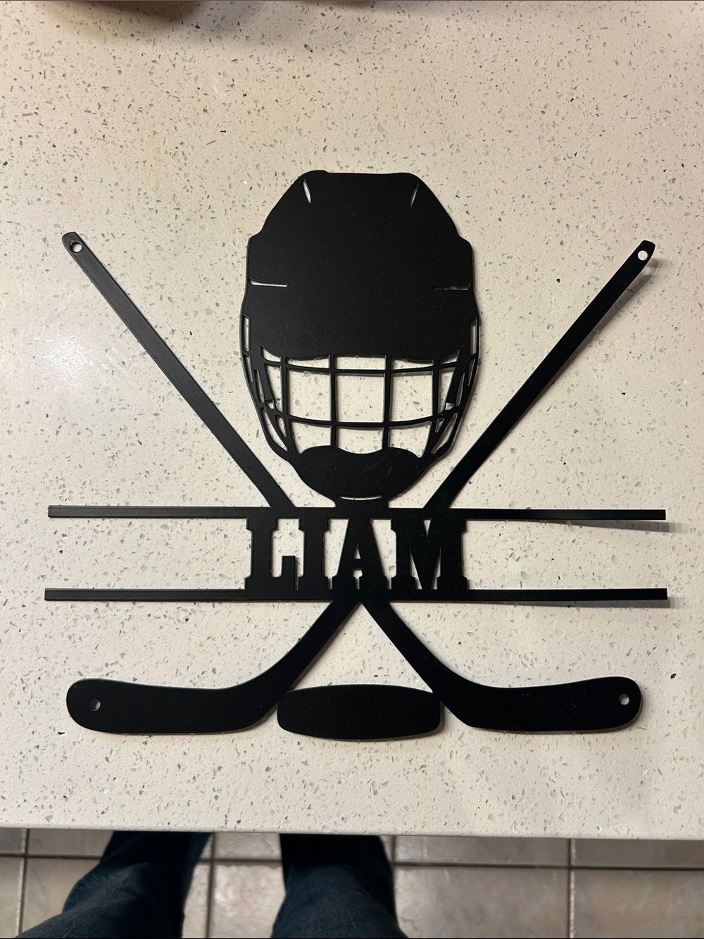 Hockey wall sign, Liam